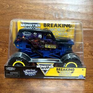 MONSTER JAM Son-Uva Digger Breaking World Records 1:24 Scale Diecast Truck NIB